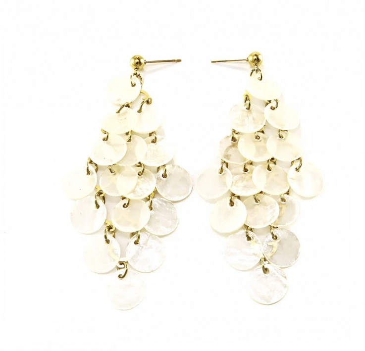 PENDIENTES ESCAMAS WHITE