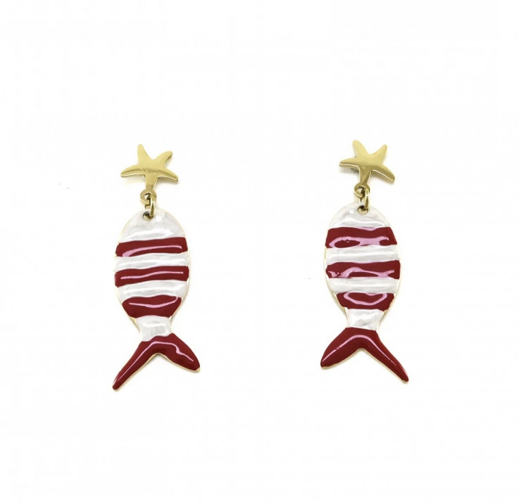PENDIENTES RED FISH