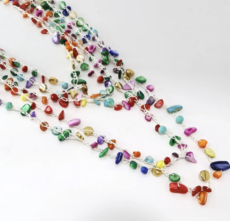 COLLAR CUENTAS ARCO IRIS
