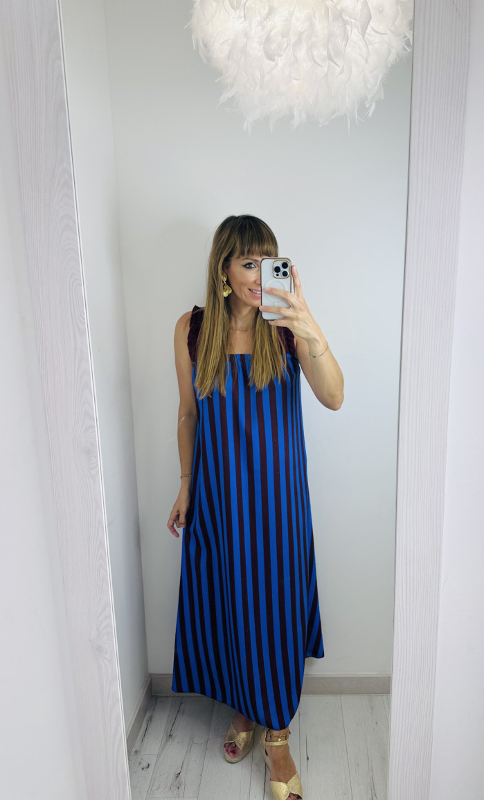 VESTIDO RAYAS LAZO
