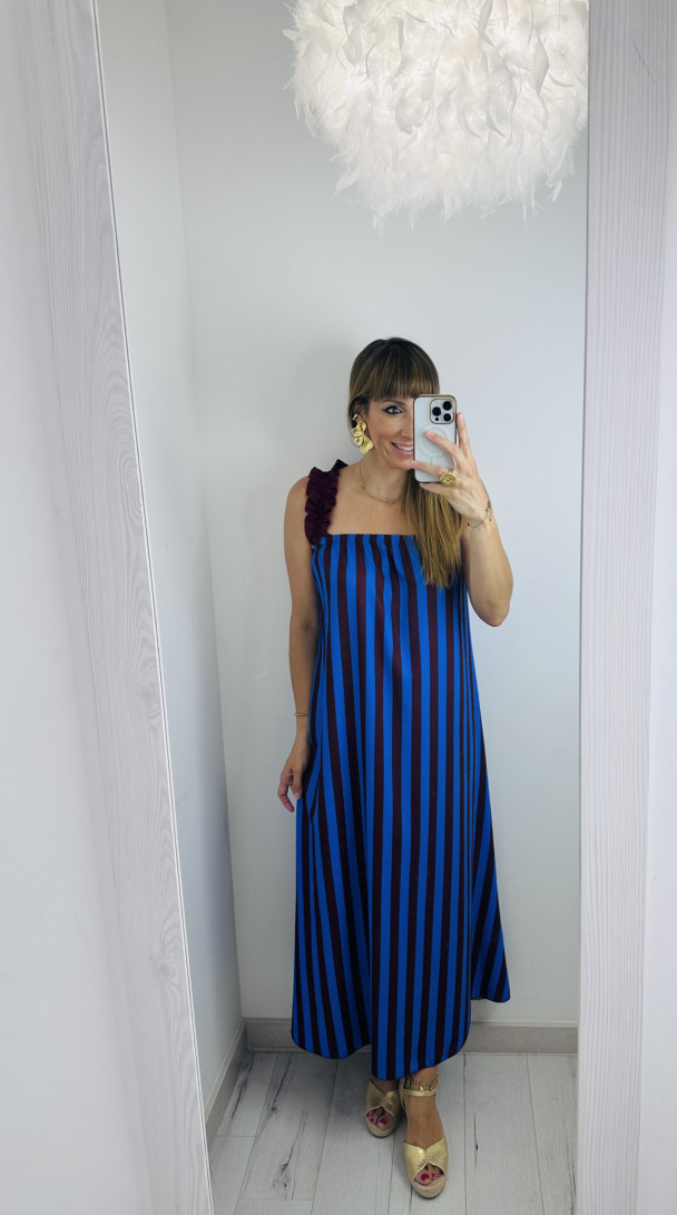 VESTIDO RAYAS LAZO